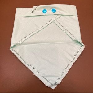 Dog Bandana, Seafoam Green Color, Handmade, Snap-Brand New!